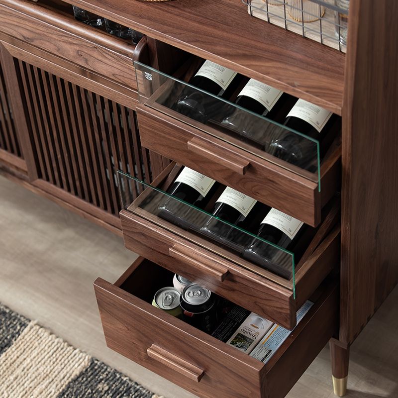 Buffet da pranzo espresso con server da pranzo in legno massiccio porta scorrevole