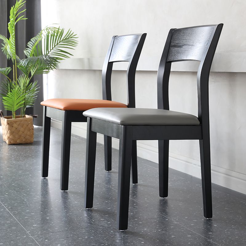 Contemporary Wood Dining Side Chair 16'' Wide Open Back Chair for Home Use Clearhalo ' kitchen&dining_furn' 'Dining Chairs' 'Dining Tables & Seating' 'dining_chair' 'furn' 'furn_dining_chair' 'Furniture' 'furniture_dining_chair' 'Kitchen & Dining Furniture' 'kitchen' 1200x1200_2756e119-9170-45bc-b2ff-ce71318b5426