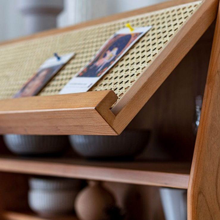 Servidor de buffet contemporáneo de comedor de madera sólida con cajones