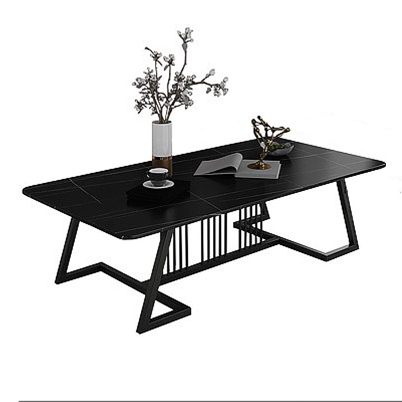 Rectangular Slate 1 Single Coffee Table 17.7-In High Frame Cocktail Table Clearhalo 'Coffee & Accent Tables' 'Coffee Tables' 'coffee_tables' 'furn' 'furn_coffee_tables' 'Furniture' 'Living Room Furniture' 1200x1200_275b0d3b-f61c-4c6e-8645-644e64e9c919
