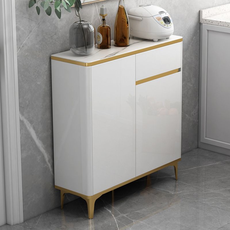 Glam Engineered Wood Sideboard Adjustable Shelves Dining Room Sideboard Clearhalo 'buffet_sideboard' 'Buffets & Sideboards' 'furn' 'furn_buffet_sideboard' 'Furniture' 'Kitchen & Dining Furniture' 1200x1200_275cda5c-5e93-4075-b526-bb255e575365