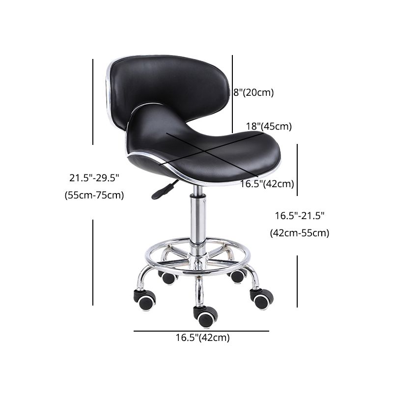 Modern Style Metal Bar Stool with Swivel and Adjustable Height Dining Room Bar Stool Clearhalo 'Bar Furniture' 'Bar Stools' 'bar_stools' 'furn' 'furn_bar_stools' 'furniture_bar_stools' 'Kitchen & Dining Furniture' 'kitchen&dining_furn' 'kitchen' 'kitchen_furn' Furniture' 1200x1200_275ce19e-ab27-45d0-a8de-95ab2b2a069e