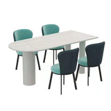 Free Form Sintered Stone White Dining Table Simplicity 3 Legs Table for Dining Room Clearhalo ' dining_table' 'Dining Tables & Seating' 'Dining Tables' 'furn' 'furn_dining_table' 'Furniture' 'furniture_dining_table' 'Kitchen & Dining Furniture' 'kitchen&dining_furn' 'kitchen' 'kitchen_dining_table' 1200x1200_2762373b-a2e0-410d-9ef1-e405922f694a
