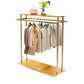 Gorgeous Coat Rack Free Standing Metal Golden Clothes Hanger for Living Room