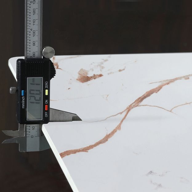 Modern Black Rectangle Dining Table Set 1/4/5/7 Pieces Dinette Set with Sintered Stone Top