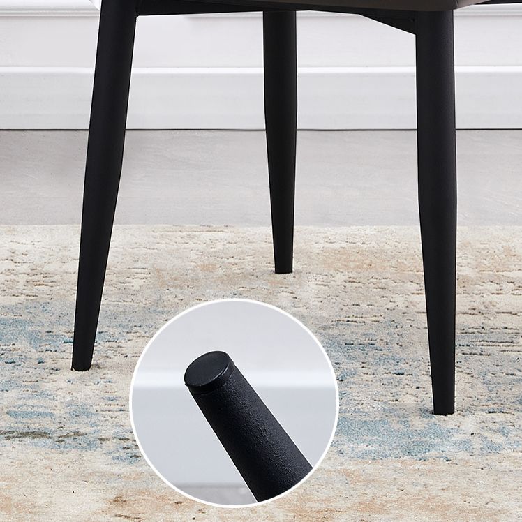 Contemporary Style Kitchen Metal Dining Chairs Dining Wingback Arm Side Chairs Clearhalo ' kitchen&dining_furn' 'Dining Chairs' 'Dining Tables & Seating' 'dining_chair' 'furn' 'furn_dining_chair' 'Furniture' 'furniture_dining_chair' 'Kitchen & Dining Furniture' 'kitchen' 1200x1200_27650852-c6db-4866-b29e-b9557f8c600b