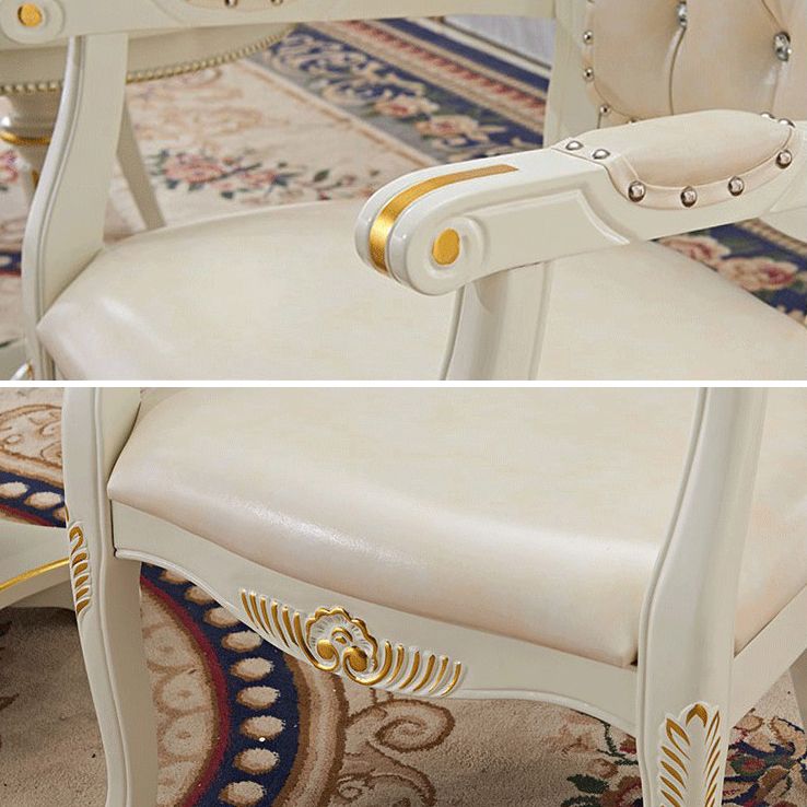 Victorian Style Solid Wood Dining Room Armchair King Louis Back Side Chair for Home Use Clearhalo ' kitchen&dining_furn' 'Dining Chairs' 'Dining Tables & Seating' 'dining_chair' 'furn' 'furn_dining_chair' 'Furniture' 'furniture_dining_chair' 'Kitchen & Dining Furniture' 'kitchen' 1200x1200_2768e4a9-318d-48ce-8d77-094744a191d6