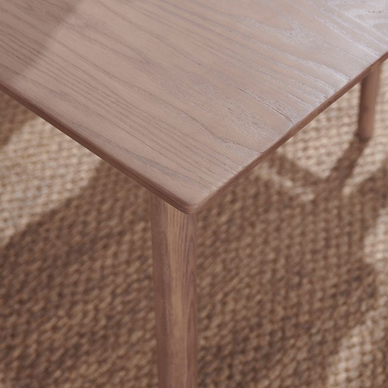 Rectangle Ash Wood Table in Nature/Walnut Modern Dining Table with 4 Legs for Restaurant Clearhalo ' dining_table' 'Dining Tables & Seating' 'Dining Tables' 'furn' 'furn_dining_table' 'Furniture' 'furniture_dining_table' 'Kitchen & Dining Furniture' 'kitchen&dining_furn' 'kitchen' 'kitchen_dining_table' 1200x1200_27691f42-3770-4413-b9e0-6a11f17e1919