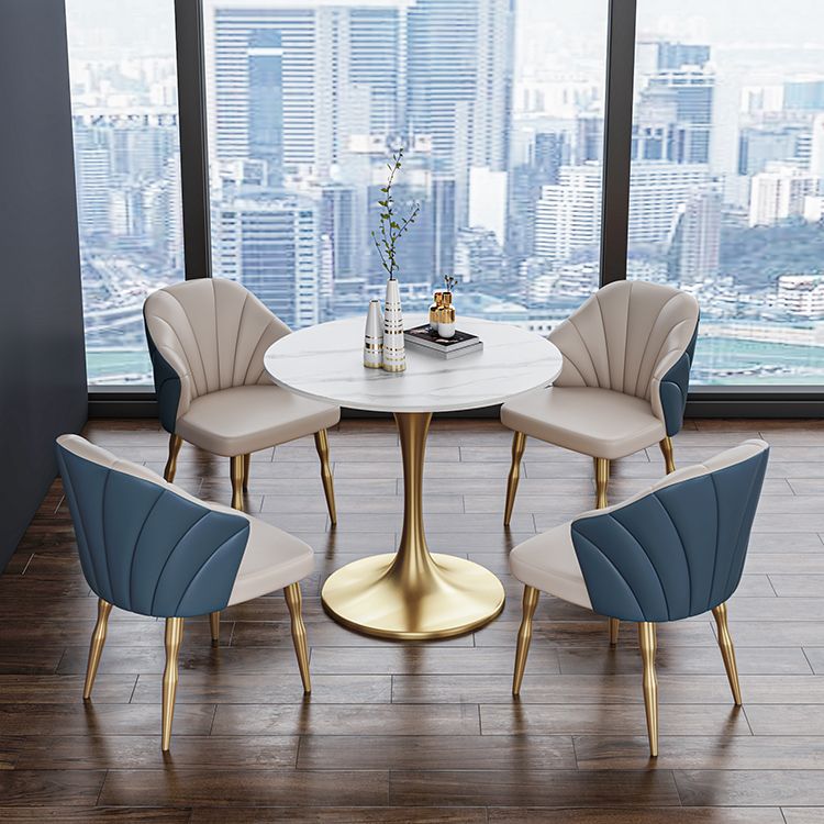 Scandinavian Kitchen Dining Room Set with Sintered Stone Top and Metal Base Dining Set Clearhalo 'Dining Room Sets' 'Dining Tables & Seating' 'dining_room_set' 'furn' 'furn_dining_room_set' 'Furniture' 'furniture_dining_room_set' 'Kitchen & Dining Furniture' 'kitchen&dining_furn' 'kitchen' 1200x1200_276e1be8-21da-4ed4-8838-94971ef9ba85