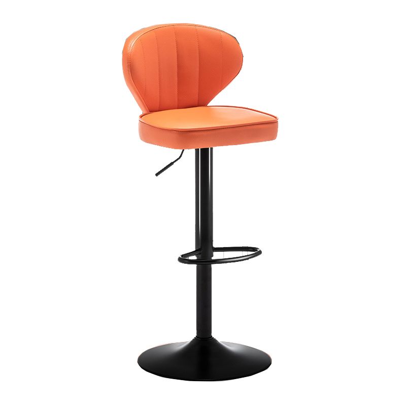Home Swivel verstelbare hoogte Krukkruk Moderne matte afwerking Lederen barstool