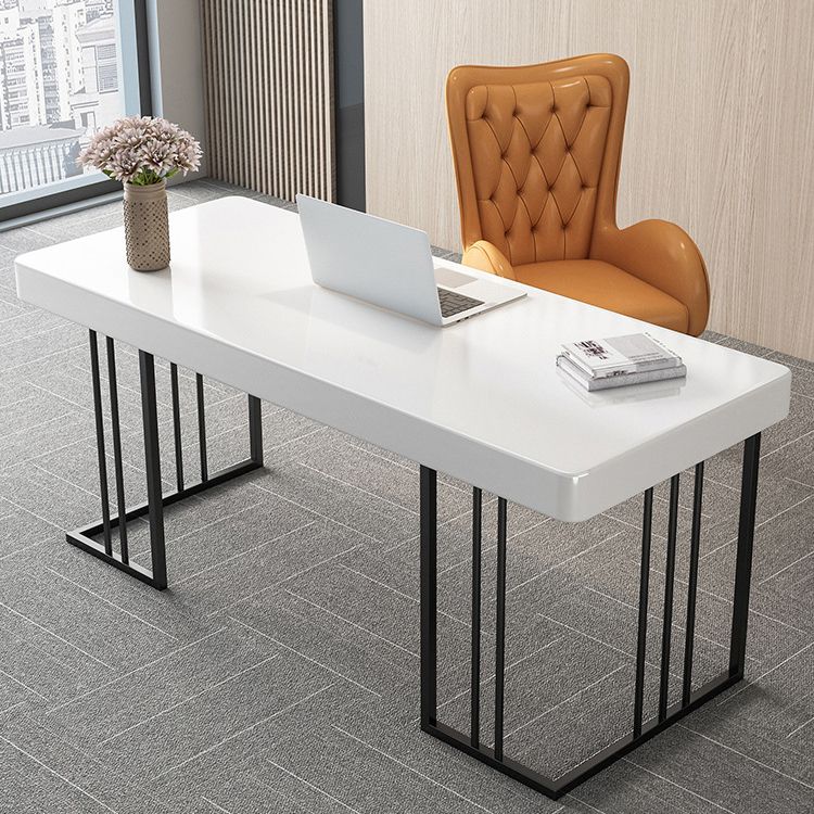 Glam Style Writing Desk Study Room and Office Desk with 1-drawer Clearhalo 'furn' 'furn_office_desk' 'Furniture' 'furniture_office_desk' 'Office Desks' 'Office Furniture' 'office_desk' 1200x1200_27711f0a-c71c-4ce2-ba13-a3b675a0da04