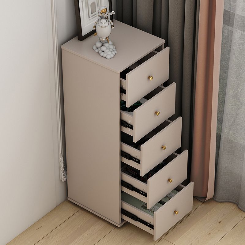 Cómoda de madera de ingeniero de estilo moderno, cómoda vertical para lencería de dormitorio con cajón
