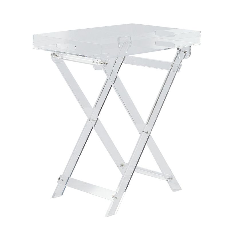 Rectangular Side Table Plastic Modernistic 20.1" W x 14.2" D x 24" H End Table Clearhalo 'Coffee & Accent Tables' 'End & Side Tables' 'end_side_tables' 'furn' 'furn_end_side_tables' 'Furniture' 'Living Room Furniture' 1200x1200_2775aad7-72b4-4d2e-8fad-8c3b613369a4