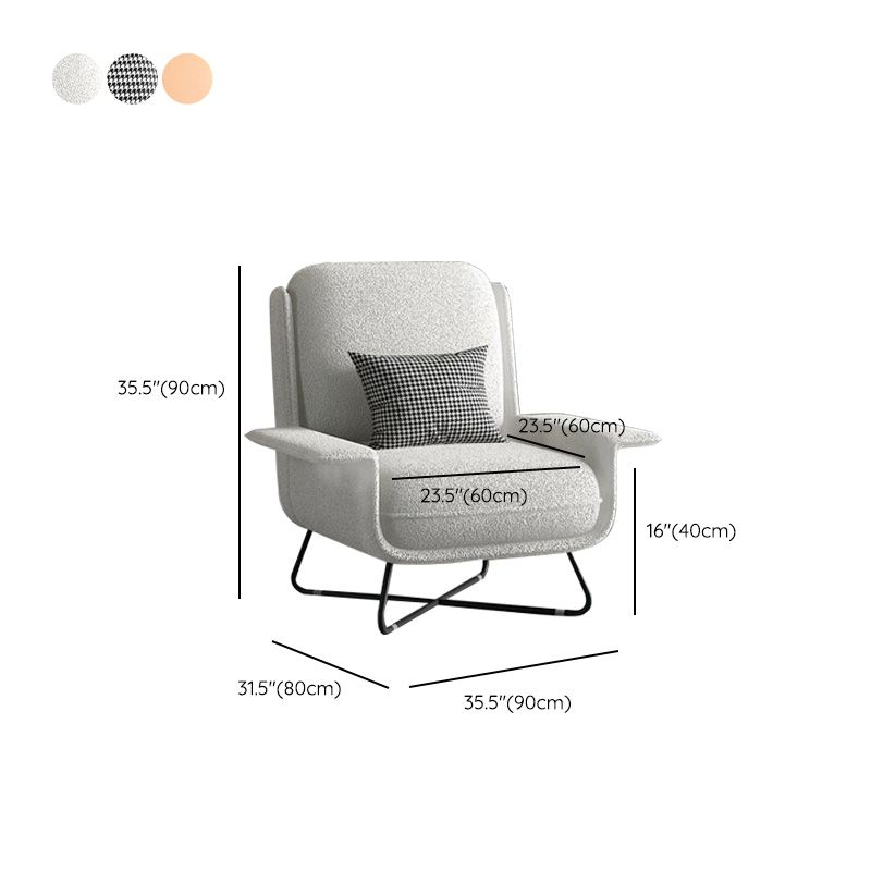 Contemporary Cross Accent Armchair Arms Included Office Accent Chair Clearhalo 'Accent Chairs' 'accent_chairs' 'Chairs & Seating' 'furn' 'furn_accent_chairs' 'Furniture' 'Living Room Furniture' 1200x1200_2776c4c9-9320-4429-ba19-5bb97eee8715