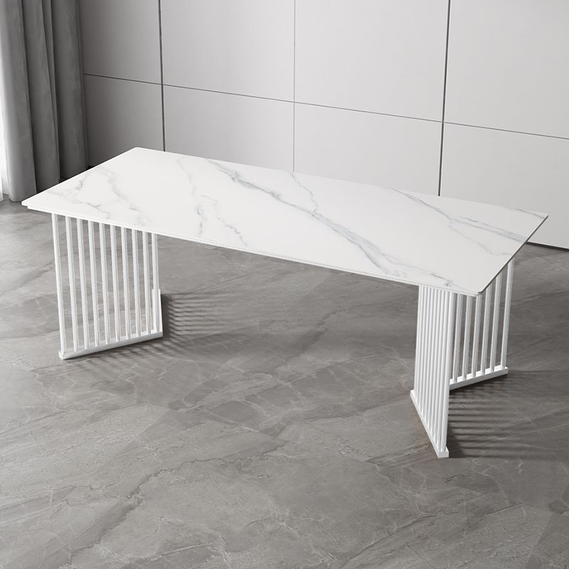 Glam 1/5 Pieces Dining Set Rectangle Stone Dining Table for Dining Room Clearhalo 'Dining Room Sets' 'Dining Tables & Seating' 'dining_room_set' 'furn' 'furn_dining_room_set' 'Furniture' 'furniture_dining_room_set' 'Kitchen & Dining Furniture' 1200x1200_2777be19-743f-4d78-97b4-3a7de8a9d864