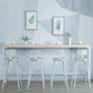 Rectangular Bar-height Table Solid Wood Top Pub Table with Metal Base Clearhalo 'Bar Furniture' 'Bar Tables' 'bar_tables' 'furn' 'furn_bar_tables' 'Furniture' 'Kitchen & Dining Furniture' 1200x1200_2777c825-e4da-4fe8-b750-a09a01a92848