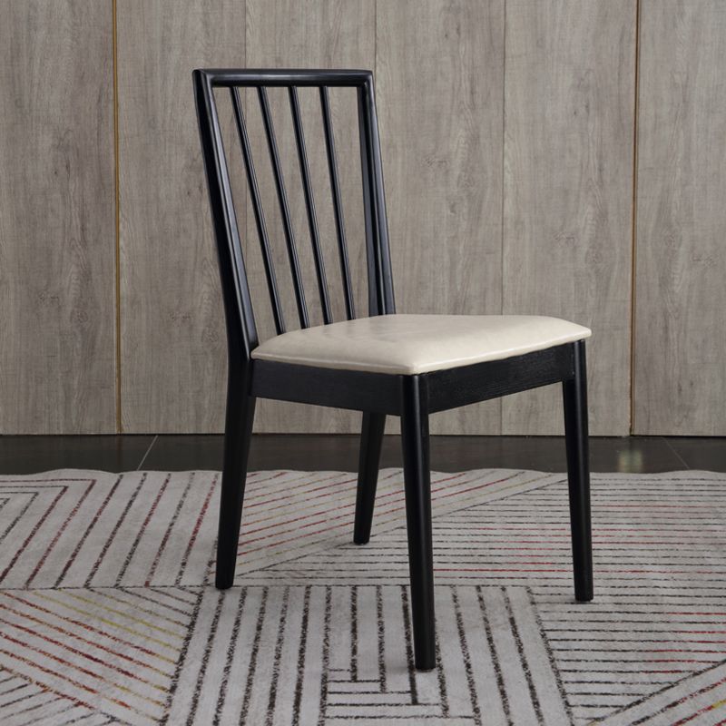 Modern Dining Side Chair 16.5'' Wide Wood Slat Back Chair for Home Use Clearhalo ' kitchen&dining_furn' 'Dining Chairs' 'Dining Tables & Seating' 'dining_chair' 'furn' 'furn_dining_chair' 'Furniture' 'furniture_dining_chair' 'Kitchen & Dining Furniture' 'kitchen' 1200x1200_2778f810-be51-45c7-8951-78be3987de20