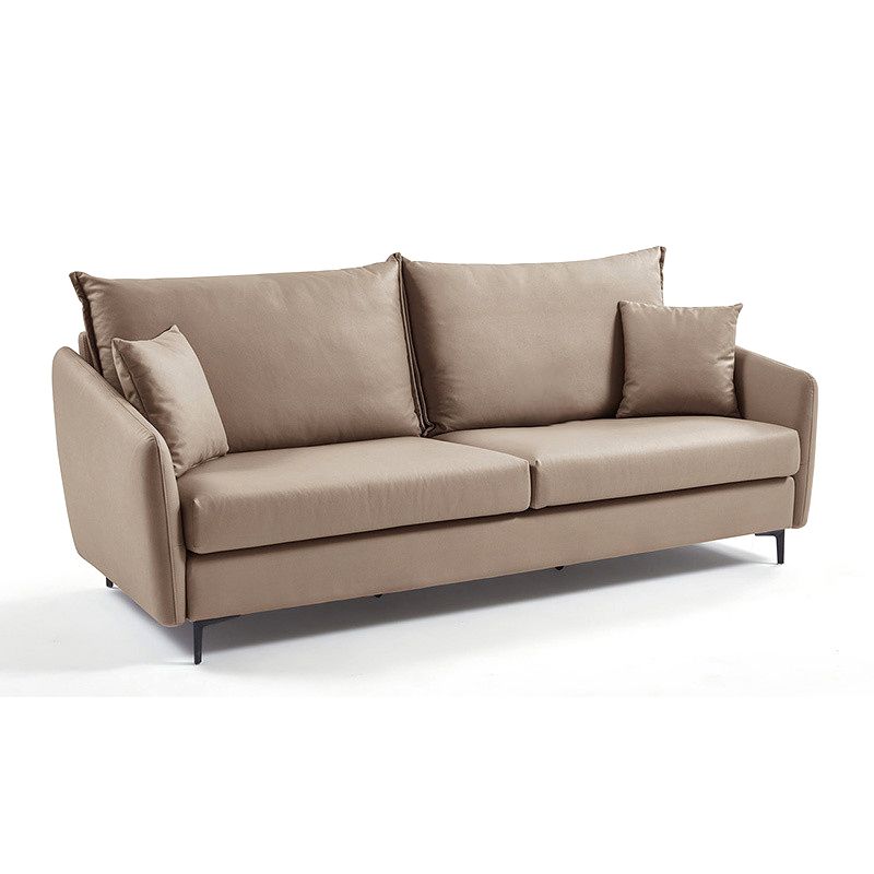 34.3" Wide Contemporary Style Sofa Faux Leather Seating with Pillows Clearhalo 'furn' 'furn_sofas' 'Furniture' 'Living Room Furniture' 'Sofa' 'sofas' 1200x1200_277b96b5-a86a-49a2-bc31-fd78b1f63b85