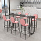 Stone Bar Dining Table Industrial Rectangle Bar Table with Black Base Clearhalo 'Bar Furniture' 'Bar Tables' 'bar_tables' 'furn' 'furn_bar_tables' 'Furniture' 'furniture_bar_tables' 'Kitchen & Dining Furniture' 1200x1200_277edf54-c500-4430-8065-b47db9c957d4