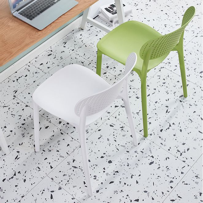 Scandinavian Plastic Dining Kitchen Room Chair Open Back Side Chair Clearhalo ' kitchen&dining_furn' 'Dining Chairs' 'Dining Tables & Seating' 'dining_chair' 'furn' 'furn_dining_chair' 'Furniture' 'furniture_dining_chair' 'Kitchen & Dining Furniture' 'kitchen' 1200x1200_277f6b4b-15e6-4805-9866-2276fb421b35