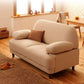 Contemporary Fabric Settee Pillow Top Arm Standard Seating for Apartment