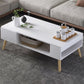 Modern Rectangle Wooden Coffee Table 4 Legs Cocktail Table with Storage Clearhalo 'Coffee & Accent Tables' 'Coffee Tables' 'coffee_tables' 'furn' 'furn_coffee_tables' 'Furniture' 'Living Room Furniture' 1200x1200_2781ad52-bb3b-4c91-947d-5517b540573b
