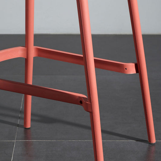 Contemporary Style Bar-stool Plastic Counter Bar Stool with Plastic Legs for Home Clearhalo 'Bar Furniture' 'Bar Stools' 'bar_stools' 'furn' 'furn_bar_stools' 'Furniture' 'furniture_bar_stools' 'Kitchen & Dining Furniture' 1200x1200_2781d37c-2117-4bcf-b65b-f766229d04e9