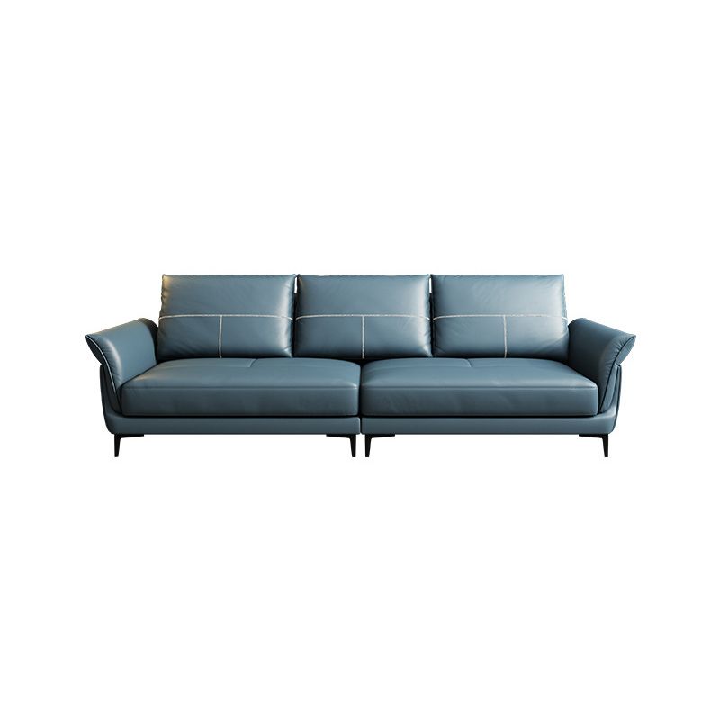 Azure Cushion Back Modern Living Room L-Shape Stationary Sofa & Chaise Clearhalo 'furn' 'furn_sectionals' 'Furniture' 'furniture_sectionals' 'kitchen' 'kitchen_sectionals' 'Living Room Furniture' 'Sectionals' 1200x1200_2783453b-62f8-4d2e-a2d8-f4cfdae0472a