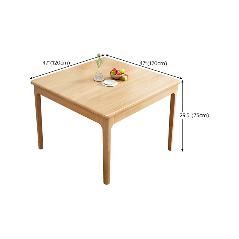 Table de salle à manger de Style simple, Table de dîner rectangulaire en bois massif pour la cuisine