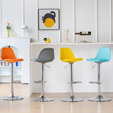 Taburetes de comedor sin brazos taburetes de barra de altura ajustable con base de metal