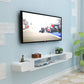 9,5 "D Console de média en bois à télévision murale moderne avec 2 étagères