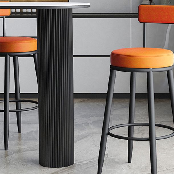 Stone Bar Dining Table Contemporary Bar Table with Sled Base Clearhalo 'Bar Furniture' 'Bar Tables' 'bar_tables' 'furn' 'furn_bar_tables' 'Furniture' 'furniture_bar_tables' 'Kitchen & Dining Furniture' 1200x1200_2789cfea-5456-4ab8-a8e5-28c90eb0bbdc