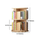 Scandinavian Style Bookshelf Closed Back Solid Wood Bookcase for Home Office Clearhalo 'Bookcases' 'furn' 'furn_bookcases' 'Furniture' 'furniture_bookcases' 'Office Furniture' 1200x1200_2789d6ff-8851-4b4e-aab9-6db58c3002bb