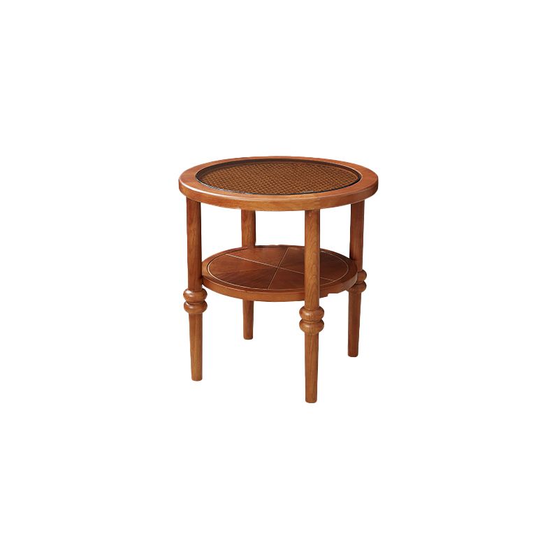 Modern Round Cocktail Table Glass Top Coffee Cocktail Table with Shelf Clearhalo 'Coffee & Accent Tables' 'Coffee Tables' 'coffee_tables' 'furn' 'furn_coffee_tables' 'Furniture' 'Living Room Furniture' 1200x1200_278a5378-cfff-4d69-852f-3d9046da86ca