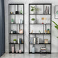 Open Back Bookshelf Glam Style Bookshelf for Study Room and Home Office Clearhalo 'Bookcases' 'furn' 'furn_bookcases' 'Furniture' 'furniture_bookcases' 'kitchen' 'kitchen_bookcases' 'Living Room Furniture' 'Office Furniture' 1200x1200_278bc4d5-475b-4072-9194-5a815dc24296