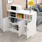 Contemporary Bar Dining Table Rectangle Wooden Counter Table