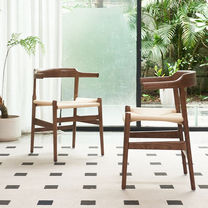 Stile contemporaneo aperto in legno solido casa usa la sedia da pranzo