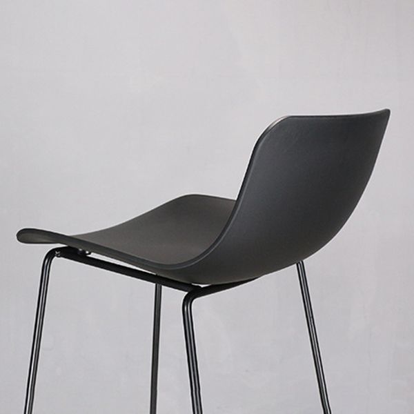 Modern Style Bar-stool Plastic Counter Bar Stool with Metal Legs for Restaurant Clearhalo 'Bar Furniture' 'Bar Stools' 'bar_stools' 'furn' 'furn_bar_stools' 'Furniture' 'furniture_bar_stools' 'Kitchen & Dining Furniture' 1200x1200_27907702-34a2-4d6c-9168-9ebc59b88320