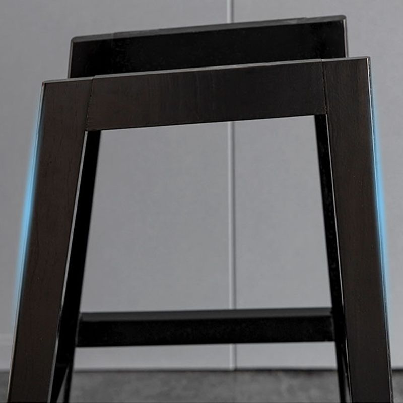 Contemporary Solid Wood Legs Faux Leather Indoor Bar Stools with Footrest Clearhalo 'Bar Furniture' 'Bar Stools' 'bar_stools' 'furn' 'furn_bar_stools' 'Furniture' 'Kitchen & Dining Furniture' 1200x1200_27908aad-cd5b-4035-af74-ac565961feec