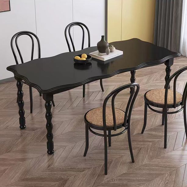 Moderner rechteckiger Holz-Esstisch, 1/2/4/5-teiliges Esszimmer-Set für Café