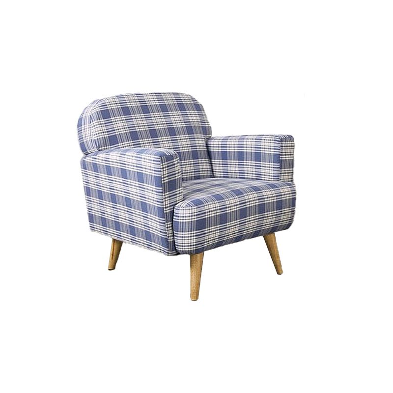 Contemporary Fabric Settee Stain Resistant Tight Seat Sofa for Living Room