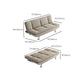 31" Wide Glam Futon Sofa Bed Cushion Back Folding Futon Sleeper Sofa