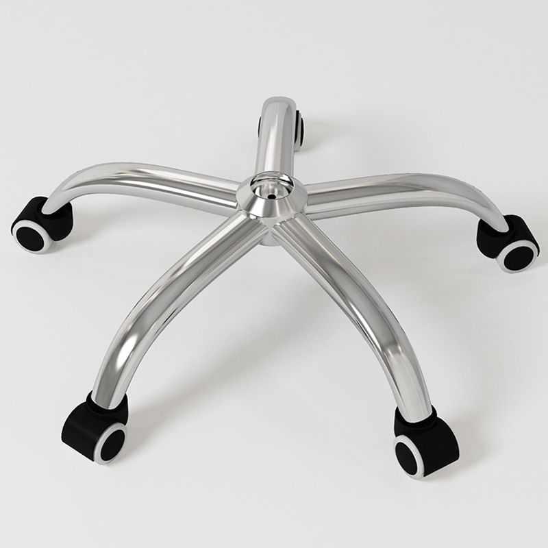 Swivel Desk Chair with Padded Arms Chrome Metal Frame Modern Computer Chair with Wheels Clearhalo 'furn' 'furn_office_chair' 'Furniture' 'furniture_office_chair' 'Office Chairs' 'Office Furniture' 'office_chair' 1200x1200_2797ae25-a975-46fa-97c8-c3907b98ed8f