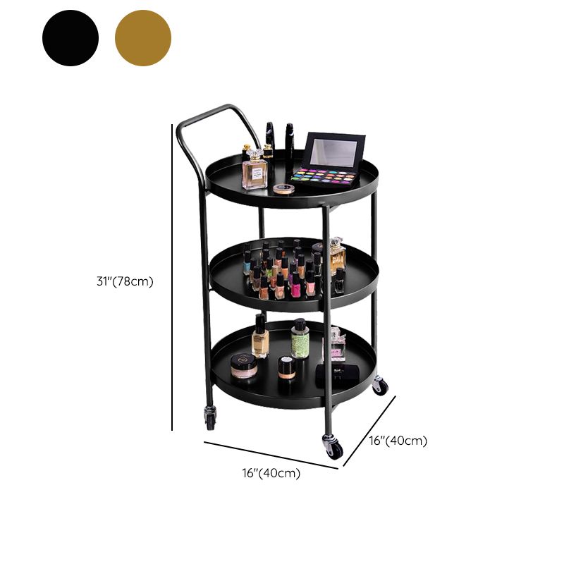 Tavolo da salotto in metallo rotondo accento in stile modernistico