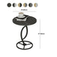 20.8 inch Tall Pedestal End Table Modernist Round Side End Table Clearhalo 'Coffee & Accent Tables' 'End & Side Tables' 'end_side_tables' 'furn' 'furn_end_side_tables' 'Furniture' 'Living Room Furniture' 1200x1200_279902bf-dfb8-4df7-b252-bd611e2fb58f