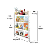 Modern Style Bookshelf Metal Wall Mounted Bookcase for Home Office Clearhalo 'Bookcases' 'furn' 'furn_bookcases' 'Furniture' 'furniture_bookcases' 'Office Furniture' 1200x1200_27997e8a-9617-47b0-b9e1-9e3cf3b5ee49