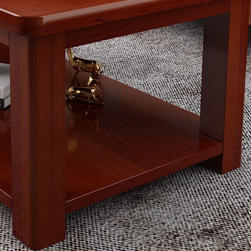 Modern 4 Legs Rectangle Cocktail Table Solid Wood Coffee Table Clearhalo 'Coffee & Accent Tables' 'Coffee Tables' 'coffee_tables' 'furn' 'furn_coffee_tables' 'Furniture' 'Living Room Furniture' 1200x1200_279a9c4f-d185-4c39-8c9e-c7f6b0babbc6