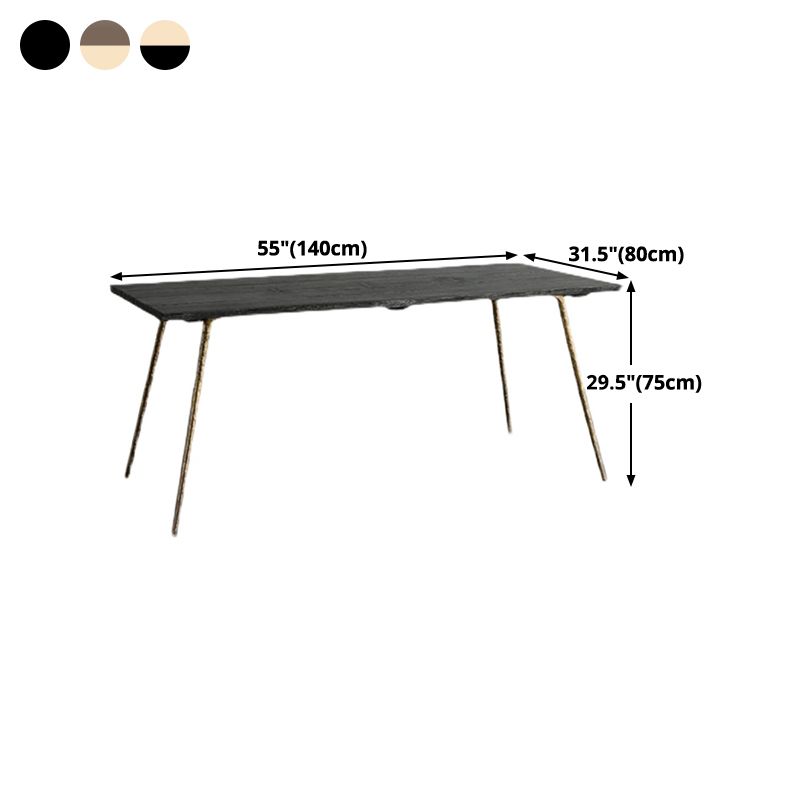 Traditional Luxury Rectangle Table Oak Solid Wood Dinette Table with 4 Legs Clearhalo ' dining_table' 'Dining Tables & Seating' 'Dining Tables' 'furn' 'furn_dining_table' 'Furniture' 'furniture_dining_table' 'Kitchen & Dining Furniture' 'kitchen&dining_furn' 'kitchen' 'kitchen_dining_table' 1200x1200_279b040d-b9d7-44d4-a41d-5a34db97052c
