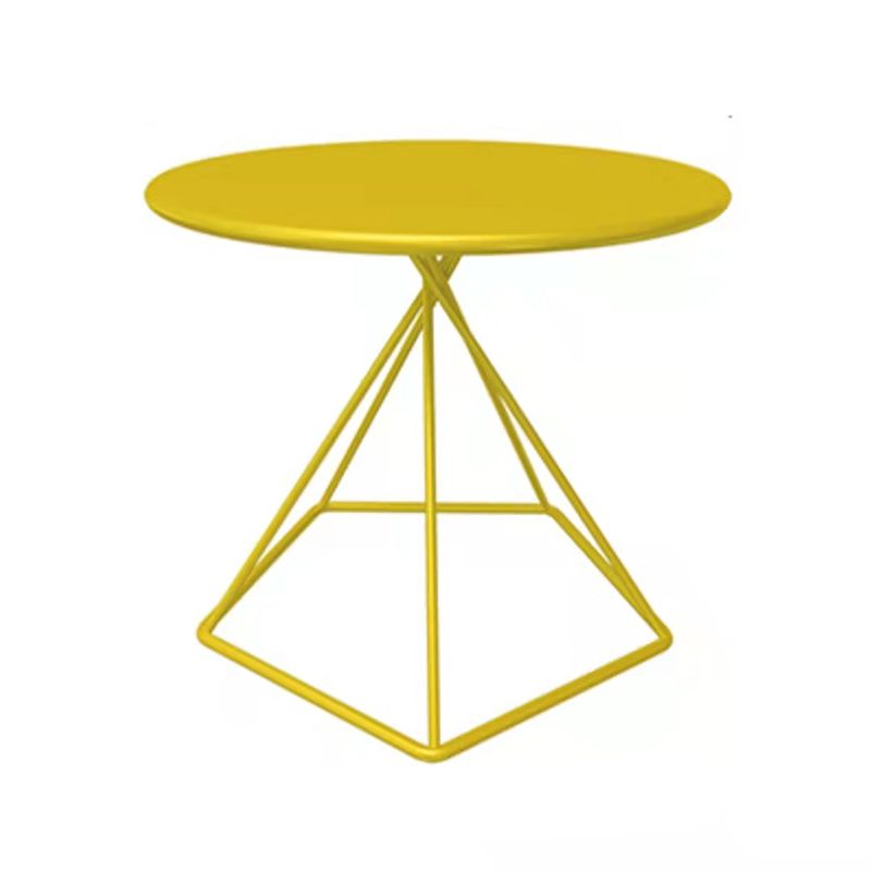 Metal Frame End Table Solid Color Round Side End Table for Living Room Clearhalo 'Coffee & Accent Tables' 'End & Side Tables' 'end_side_table' 'Furniture' 'furniture_end_side_table' 'Living Room Furniture' 1200x1200_279b1bbb-56f0-485c-b67a-65d16c4b3433