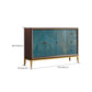 Manufactured Wood Storage Chest Glam Style Storage Chest Dresser